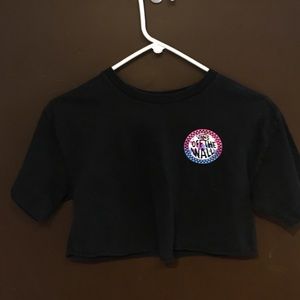 Vans Off the Wall cropped T-shirt